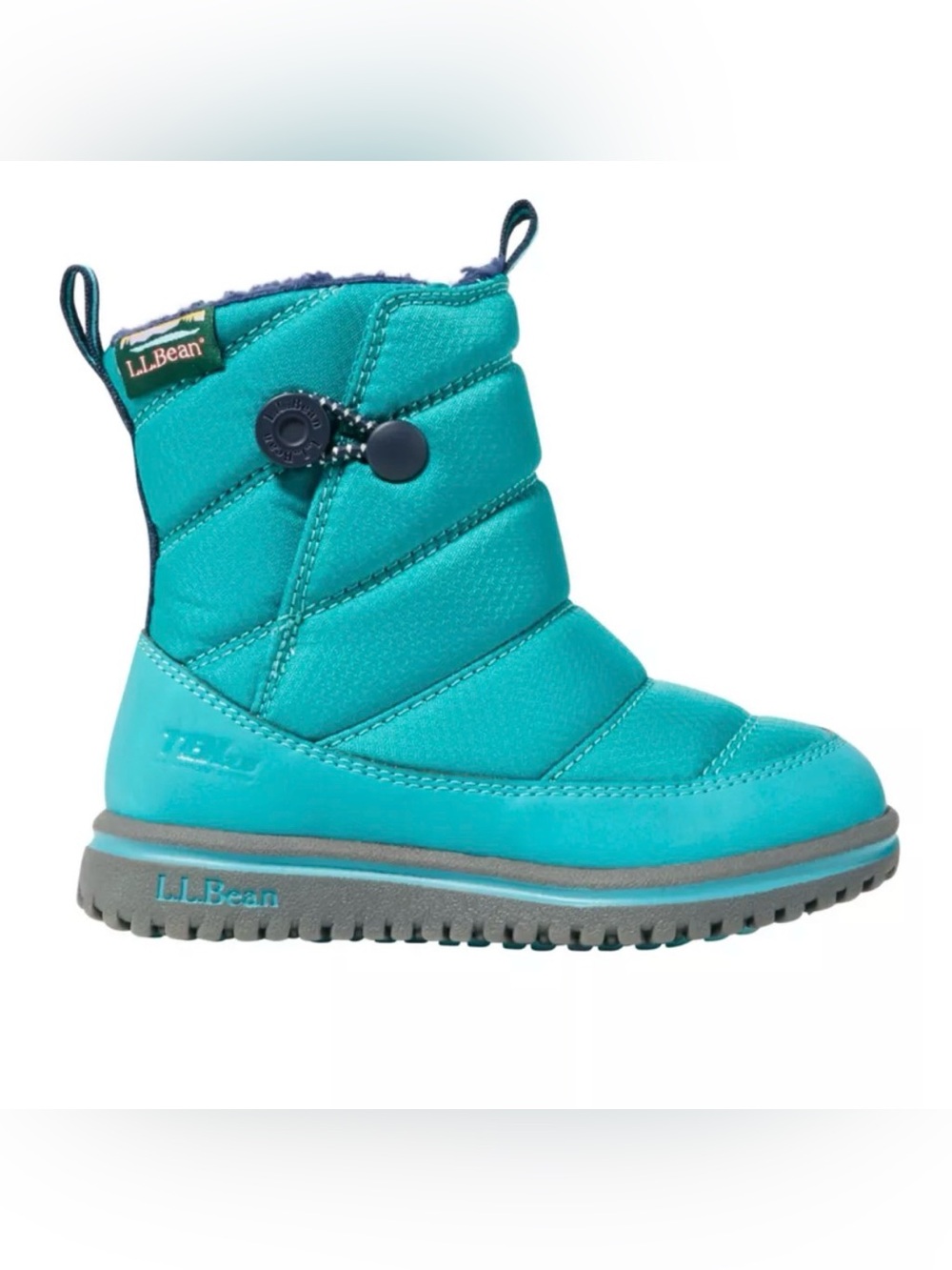 L.L. Bean Toddlers' Ultralight Winter Boots Teal Snow Boot with Toggle Size 5